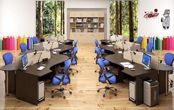 Набор мебели в офис SIMPLE с эргономичными столами и тумбами в Пскове - предосмотр 4
